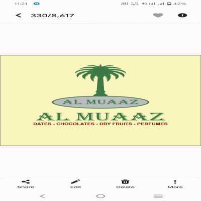 AL MUAAZ DATES CHOCOLATE DRY FRUITS PRFIYUM GIFTS