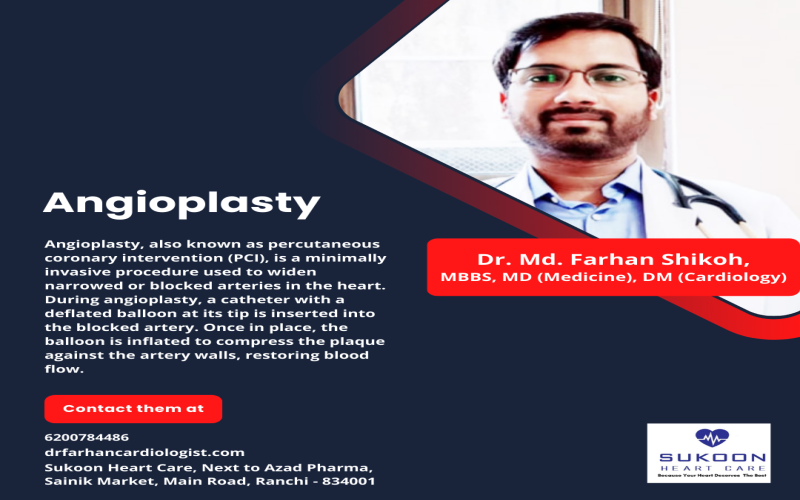 Understanding Angioplasty: A Comprehensive Guide by Dr. Md. Farhan Shikoh, Cardiologist