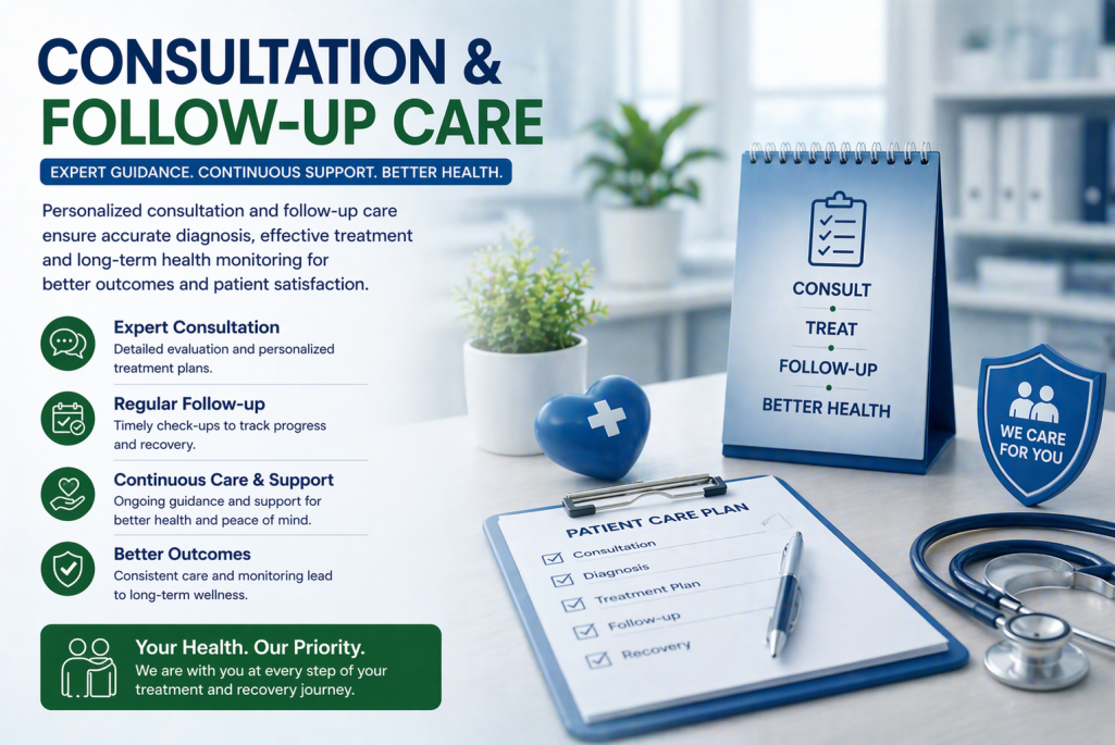 Expert consultation and follow-up care