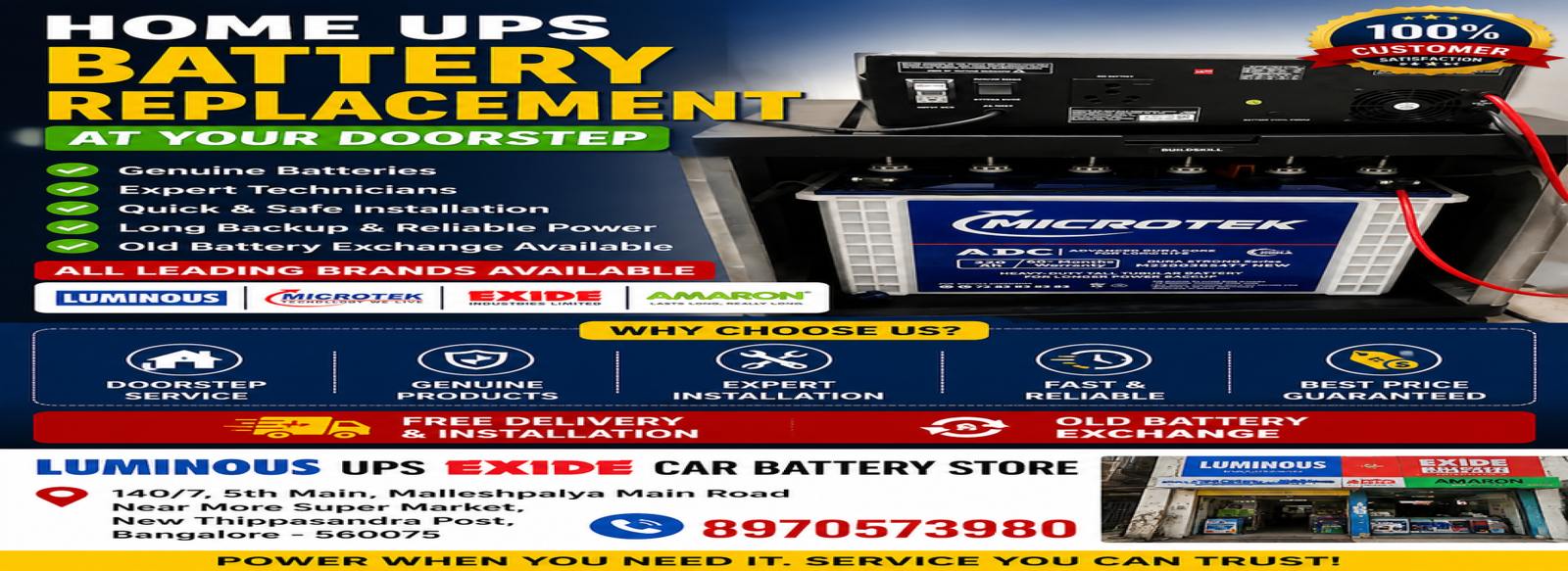 Microtek ups inverter sales & service